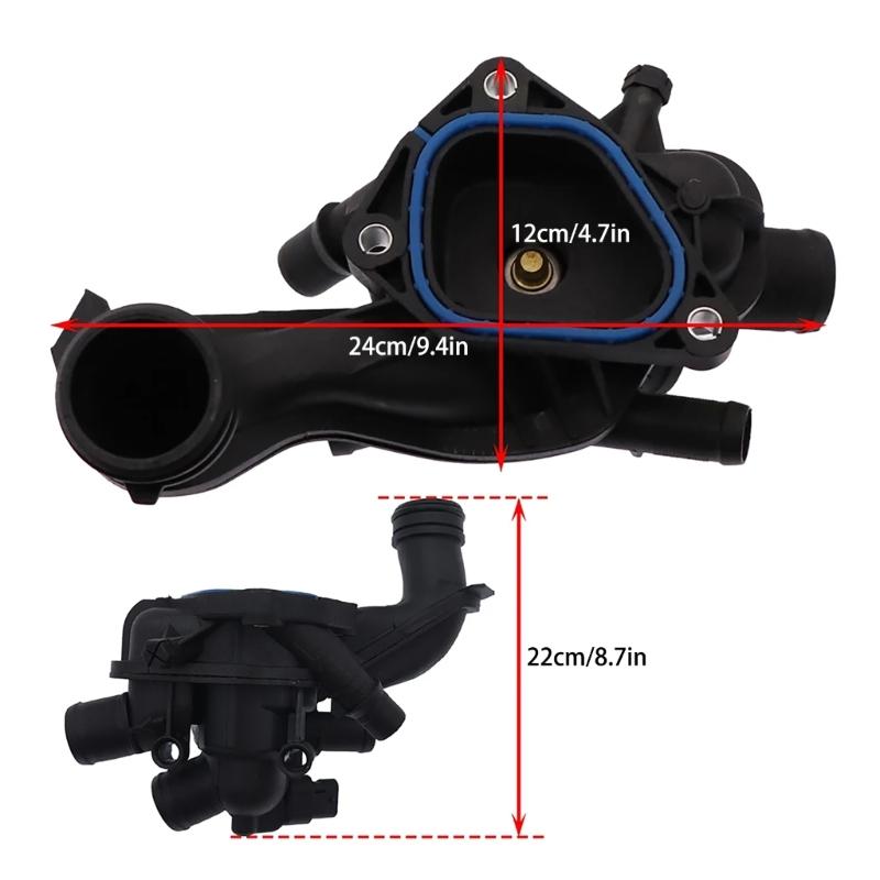 Carcaça de termostatos de líquido de arrefecimento do motor 1336CC Carcaça de termostatos de líquido de arrefecimento de alta resistência para R55 R56 R57
