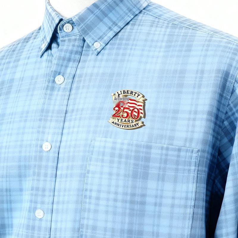 2026 USA 250th Independence Anniversary Eco-friendly Enamel Brooch Pin