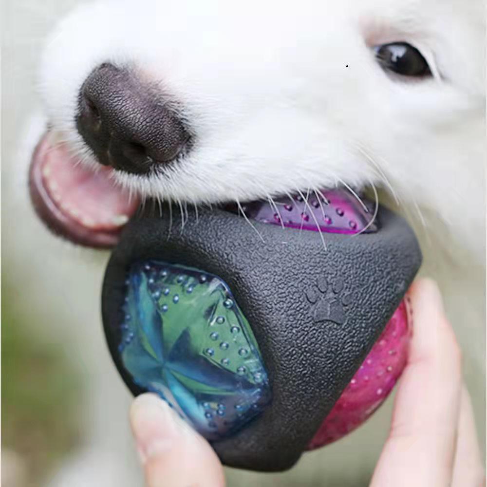 Luminous Eco-Friendly TPR Dog Toy - Bite-Resistant, Sound-Emitting Teething Toy