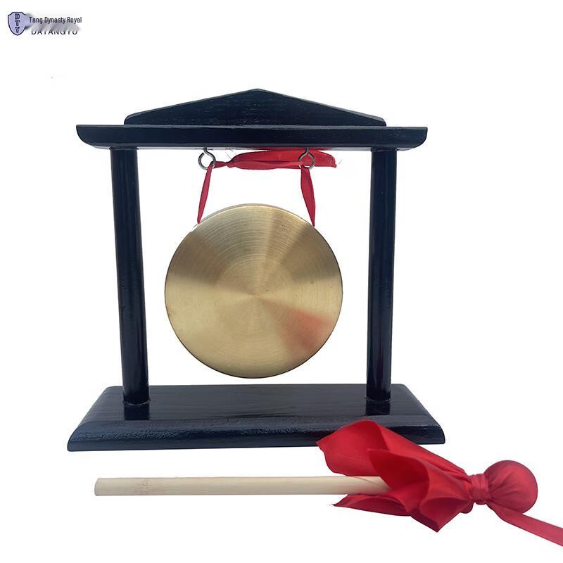 Decorative Imperial Bronze Gong with Stand