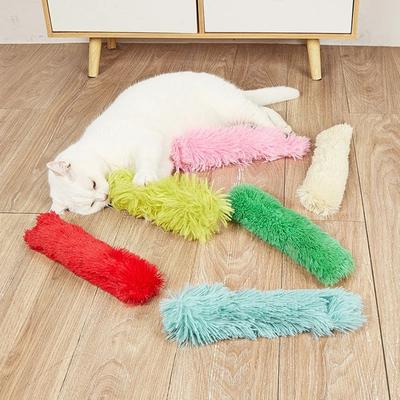 Cat Plush Pillow Catnip Chew Toys Sounding Paper Pet Interactive Self-healing Chew Toy Cat Supplies
