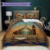 Muslim Pattern Bedding uilt Set uilt Cover Pillowcase Home Decoration Birthday Gift (1 * duvet cover + 2 * pillowcase  without core)129