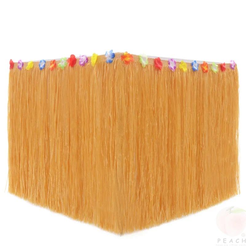 Hawaiian Party Decorations Tropical Luau Grass Table Skirt Luau Party Hula Skirt Tiki Hawaii Themed Summer Beach Birthday Party