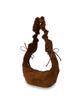 Limelike Suede Pring Bag Brown
