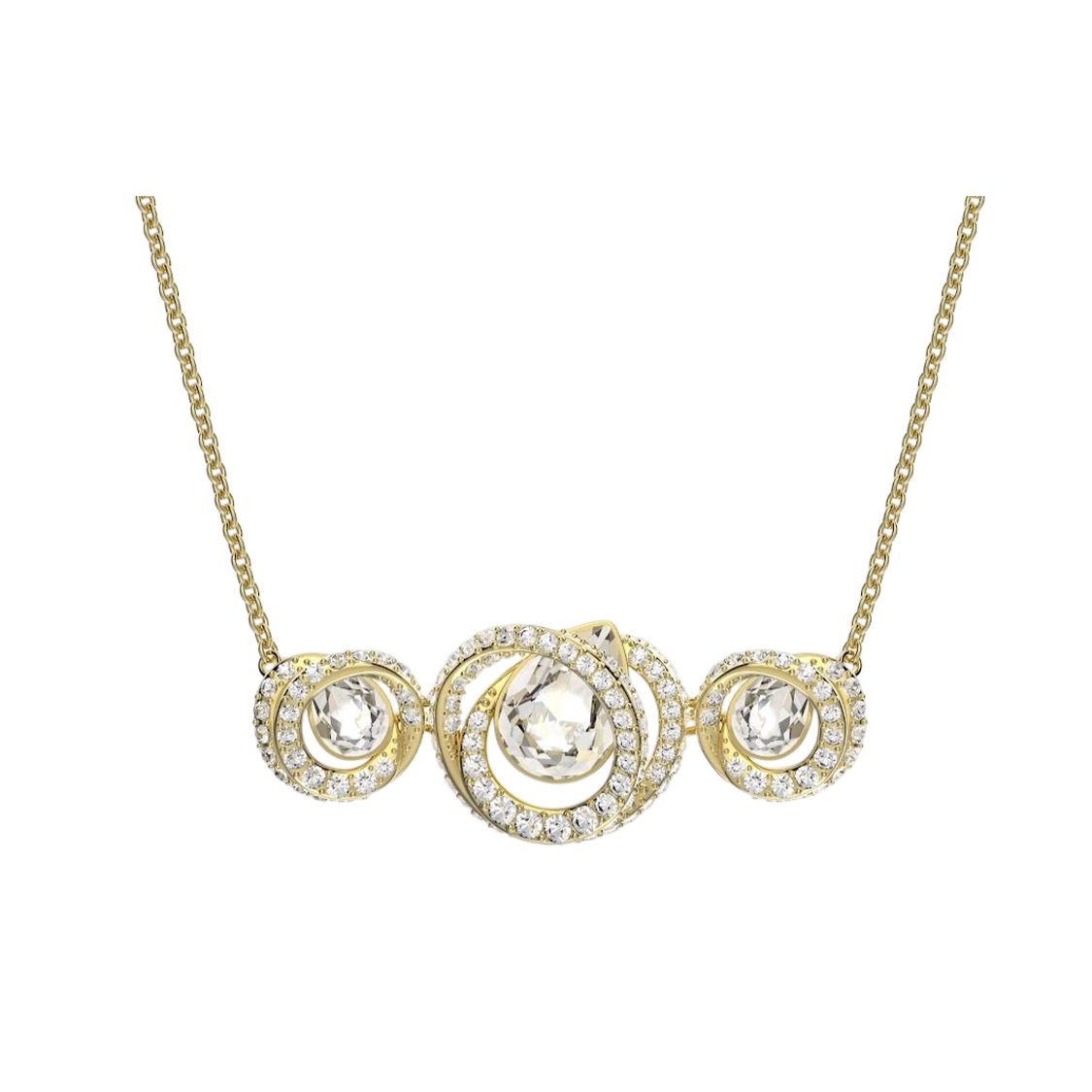 

Swarovski Generation Avant-Garde High-End Imitation Crystal Necklace Women necklace Gold 5636586 Box (Random Color)