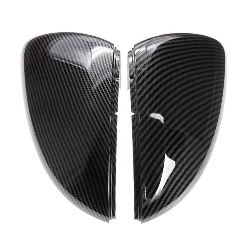 ABLZ-Reversing Mirror Housing Rearview Mirror Housing Car Fit For Golf 7 VII MK7 2014-2018 Fiber Color