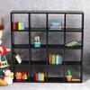 Dollhouse Storage Shelf Good Craftsmanship Comfortable Hand Feeling 1/12 Ratio Dollhouse 16 Compartment Storage Display Shelf for Ornament