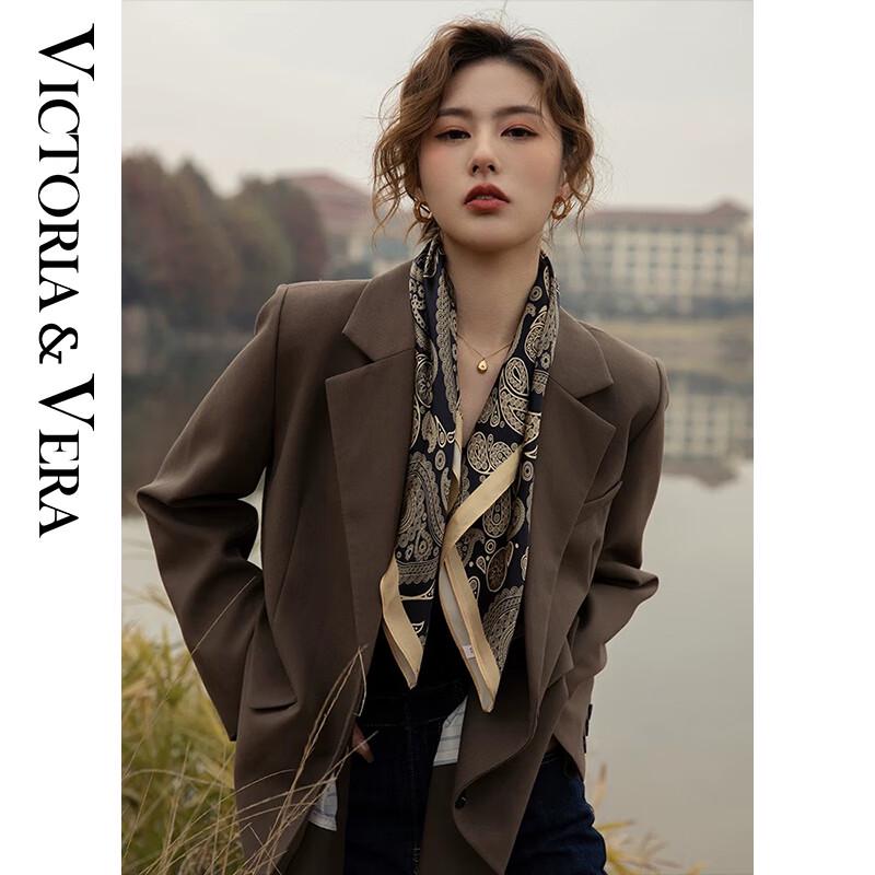 VICTORIA&VERA V826ZS01 Mulberry Silk Printed Scarf