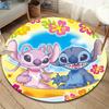 1 szt. Okrągły dywanik podłogowy ze wzorem Lilo i Stitch, Mata podłogowa do sypialni i salonu, Dywanik dekoracyjny do pokoju zabaw, sypialni, salonu, Estetyczny pokój