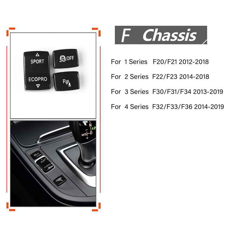 Interior Console Sport Pro Switch Button AntiSlip Sensor for 1 2 3 4 Series F20 F21 F22 F23