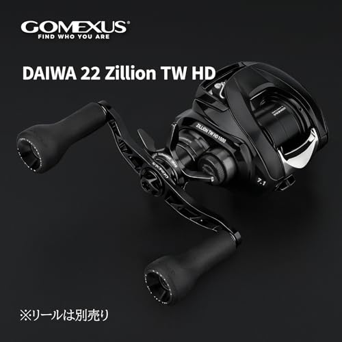 Gomexus CH-TPE24 Double Handle with Knob, 24mm, Compatible with Shimano and Daiwa Baitcasting Reels, Scorpion DC MD, Zillion TW HD, Etc., for Sea Bass