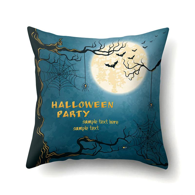 Halloween Pillowcase Car Waist Pillow Pumpkin Sofa Cushion Cover Office Home Living Room Pillowcase