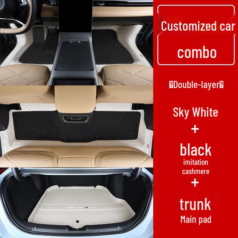 Compatible Galaxy L6 Double Layer Floor Mats & Bumper for 23-25 Models - Car Interior Accessories