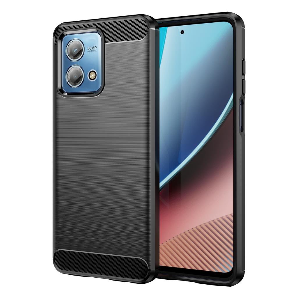 For Motorola Moto G Stylus (2023) Soft TPU Carbon Fiber Texture Phone Case Brushed Smartphone Cover
