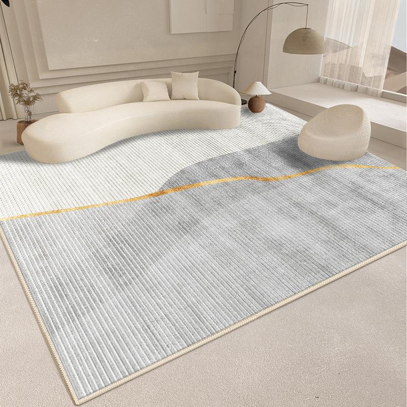 Modern Style Living Room Decoration Line Carpet Fluffy Soft Rugs for Bedroom Abstract Design Plush Rug Home Thickened Floor Mat