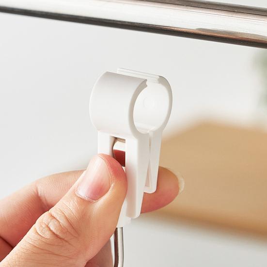 3 szt./zestaw Hak w kształcie litery S Bez wiercenia Oszczędzający miejsce Stal nierdzewna Poręcz Ręcznik Klips do zawieszania Hak Artykuły gospodarstwa domowego