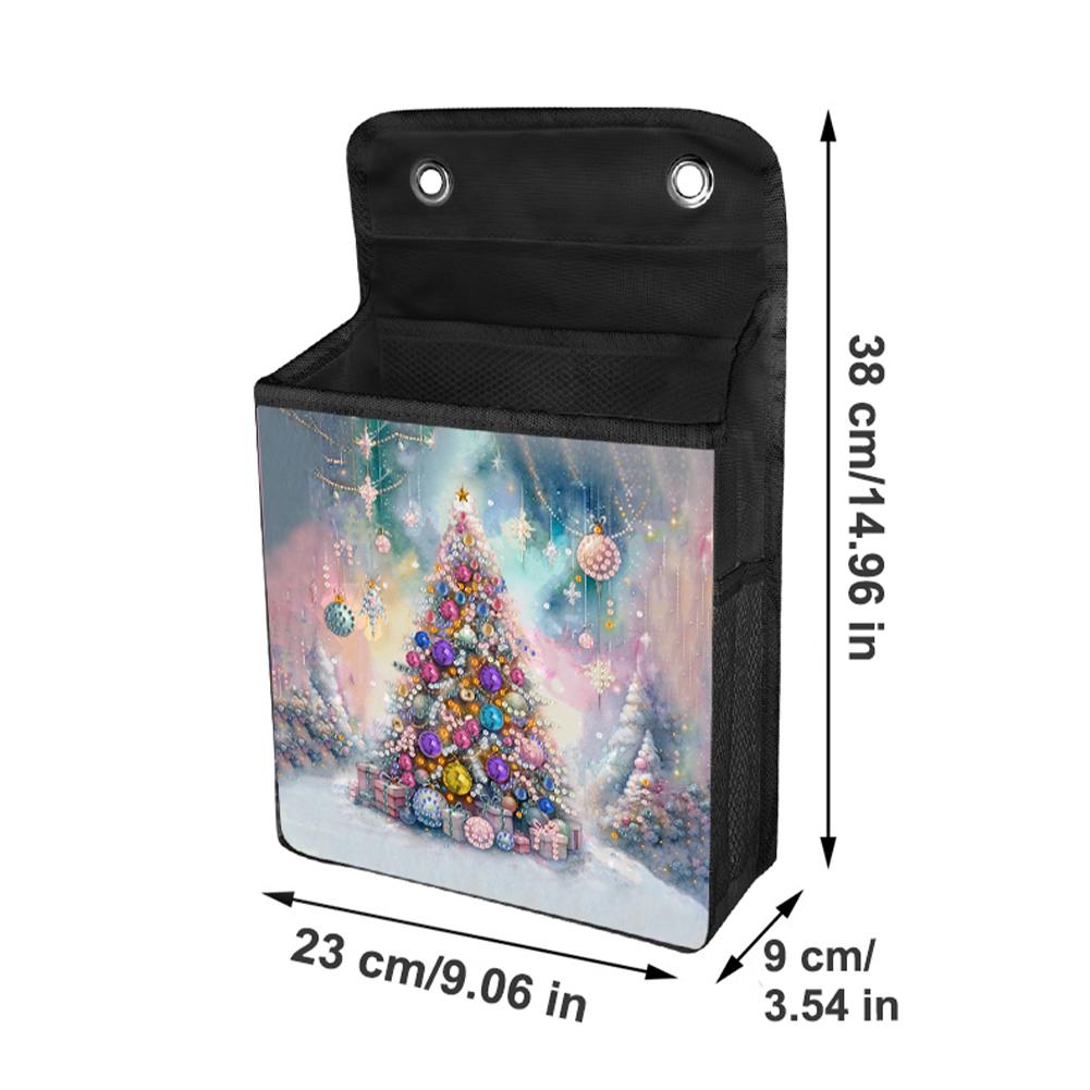 Christmas DIY Diamond Art Hanging Storage Bags Canvas Diamond Painting Hanging Storage Bag Diamond Painting Wall Hanging Bags
