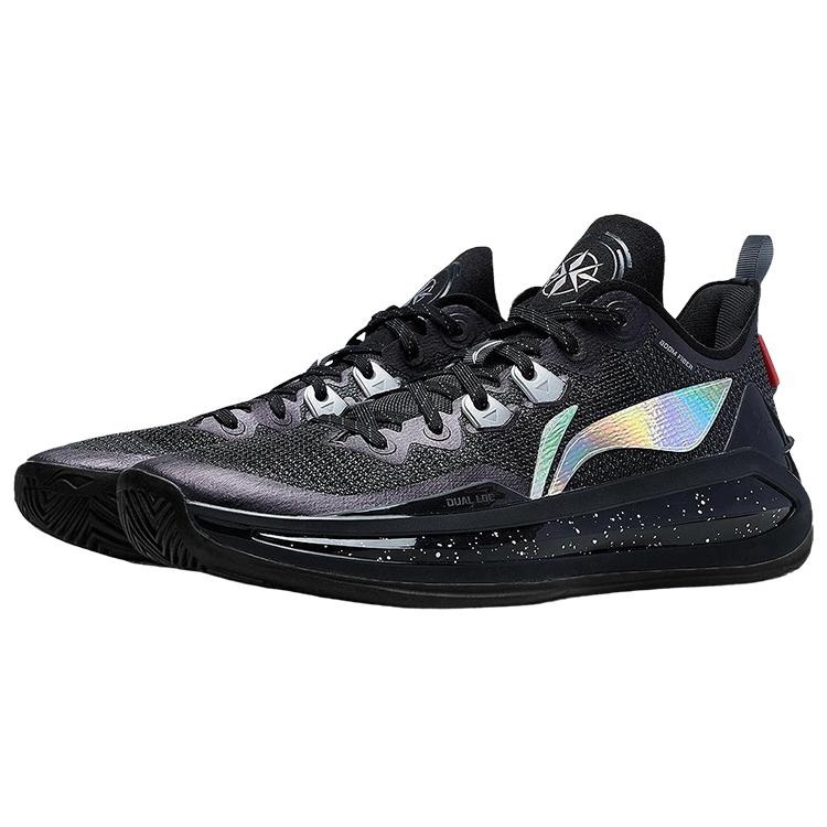 Li Ning Liren 3 V2 Obsidian Low Top Performance Basketball Shoes Sports Shoes Unisex Black ABAT057-19