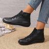 British Style Low-tube European and American Boots New Women's Boots Large Size British Martin Boots Casual Short Boots