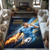 Erling Haaland Printed Crystal Velvet Rug Non‑Slip Crystal Velvet Carpet For Sofa Bedroom Indoor Home Decoration