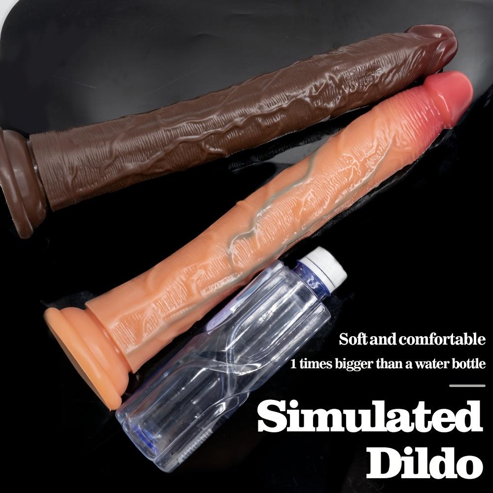 Realistyczny długi dildo, ultra-miękki, dotykowy płynny silikon, realistyczna faktura skóry, nie wymaga baterii, pomoc dla dorosłych na intymne chwile