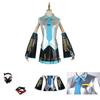 Täiuslik Hatune Miku Vocaloid Cosplay PU Kleit Erilisteks Sündmusteks