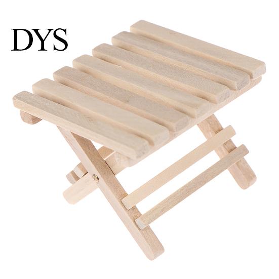 Mini Furniture Model 1:12 Folding Table Handicraft DIY Beach for Kids Dollhouse Accessory