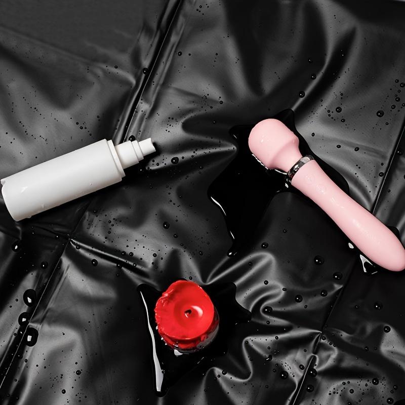 1ks Sexuálne BDSM Tenké Sexuálne Posteľné Prádlo - Sexuálne Potreby pre Páry - Zosilnená Nepremokavá Matracová Podložka - Sexuálne Potreby Sm, Izolačné Posteľné Prádlo na Masáž, Čierna W