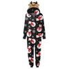 Christmas Hooded Jumpsuit Pajamas Elk Loungewear Outfits, Family Xmas  Matching Sets