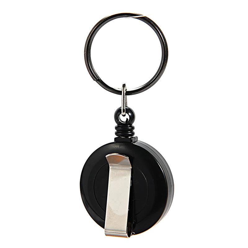 Retractable Pull Badge Reel Lanyard Holder Reels Recoil Belt Key Ring Chain Clip