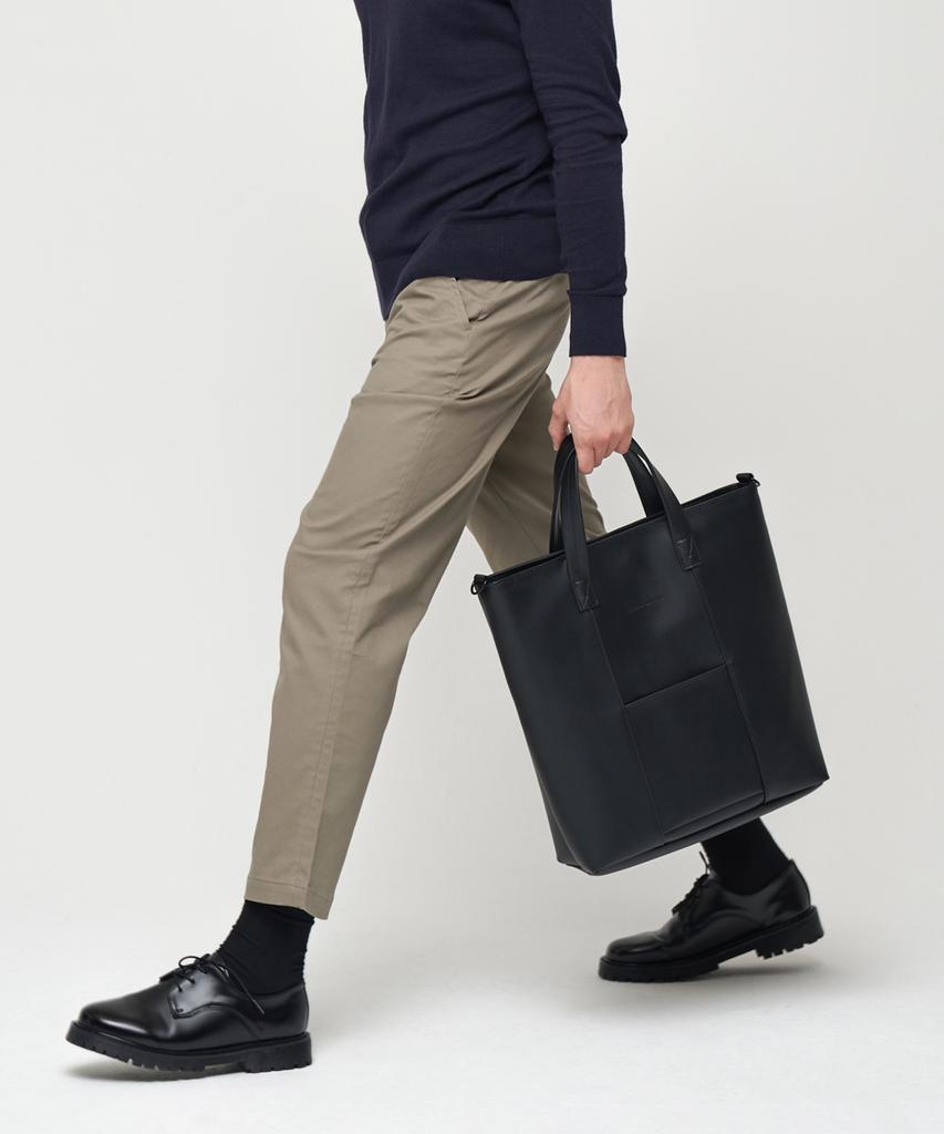 National Publicity Modesto Hq Leather Crossbody Tote Bag