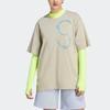 adidas X Stella McCartney Co-Branded Sportswear T-Shirt mit Buchstabenprint Unisex Oberteile Gelbgrün IA7710