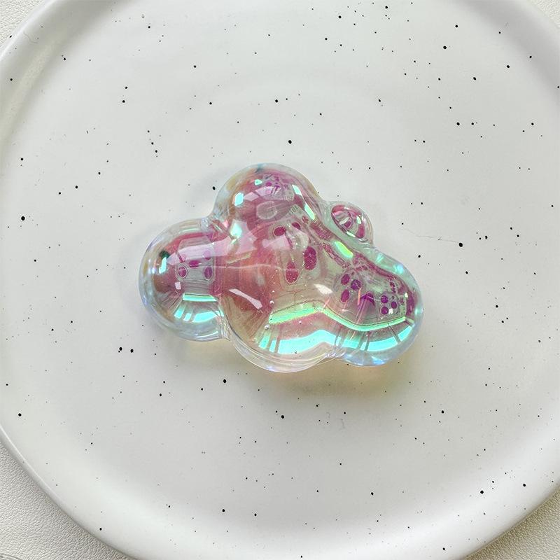Laser Bear Love Cat Claw Crystal Ball Mobile Phone Airbag Bracket Pasted Three-Dimensional Desktop Support Frame