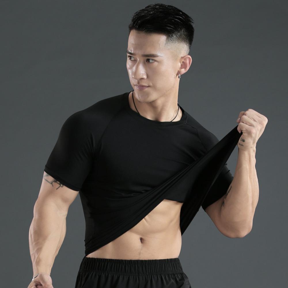 Quick Dry Sports Top Casual Running Speed Dry Clothing New Stretch Bodysuit  Men