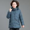 Fashion Slim-fit Hooded Down Cotton-padded Women's New Winter Thickened Warm Temperament Medium and Long Cotton-padded Jacket