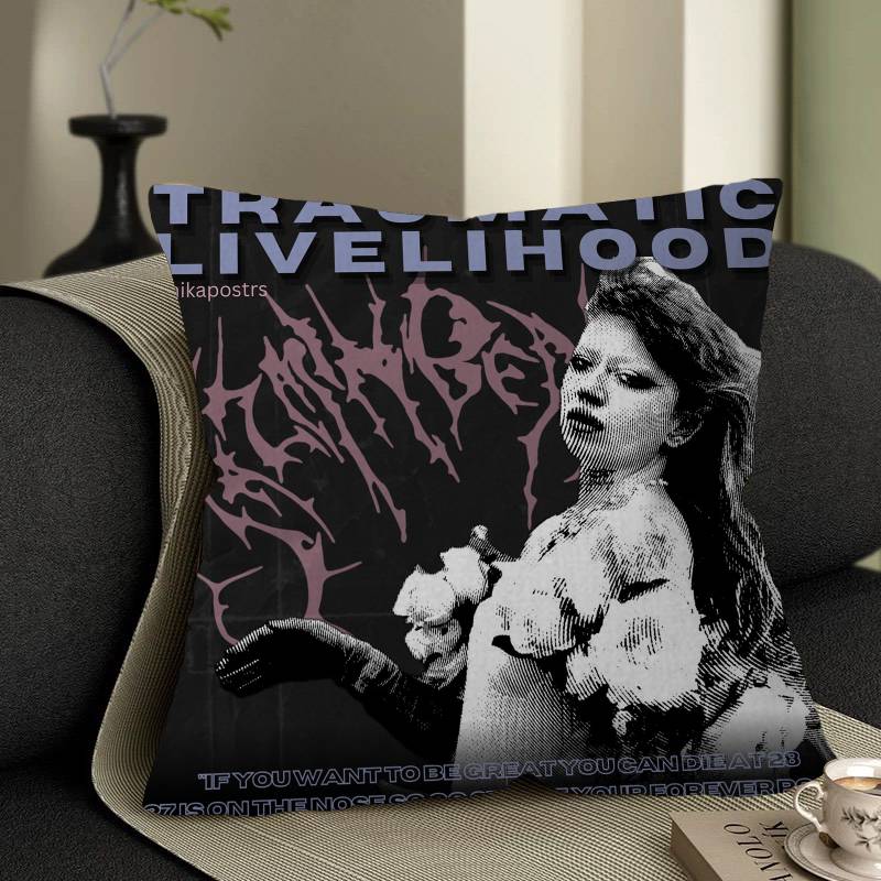 

Singer J-Jazmin B-Bean Pillowcase toon Gift Cushion Cover Bedroom Home Sofa Chair Seat Decor pillow case 12x12Inch