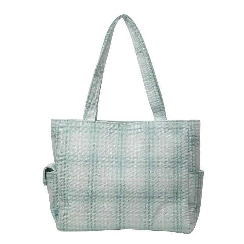 

Модная повседневная сумка большой вместимости, женская сумочка с нежной текстурой, весна 2025, новая сумка-тоут на плечо зелёный