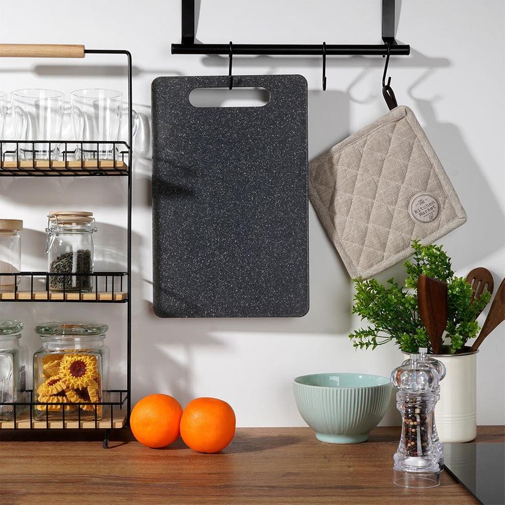 Deska Kuchenna do Krojenia Plastikowa Granitowa Uniwersalna 37x28 cm