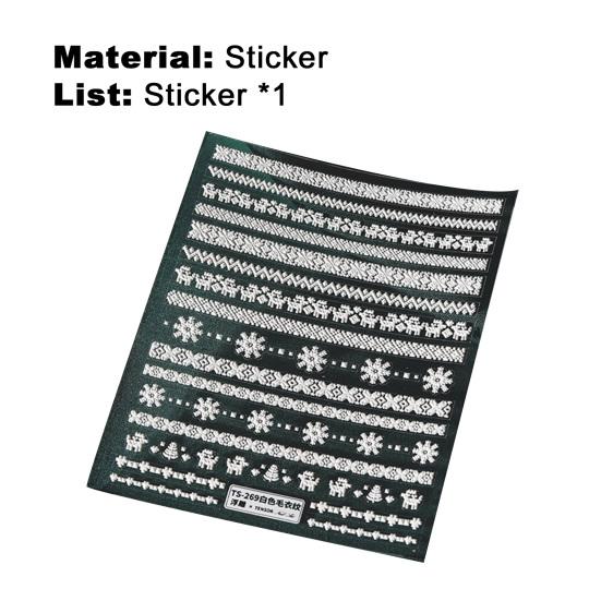 Universal Embossed Nail Nails Ornaments Decals Persistent Portable Engraved Pattern