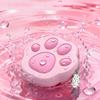 Soft Silicone Material Earphone Pouch In Adorable Feline Shape For Keychains Attachment Design