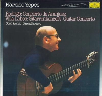 LP Record RODRIGO  VILLALOBOS  ODON ALONSO  Concierto De Aranjuez  Gitarrenkon 2543518 DEUTSCHE GRAMM Germany Classical Used