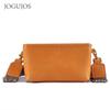 JOGUJOS leather women's messenger bag high-end sense small square bag versatile simple fashion zipper shoulder