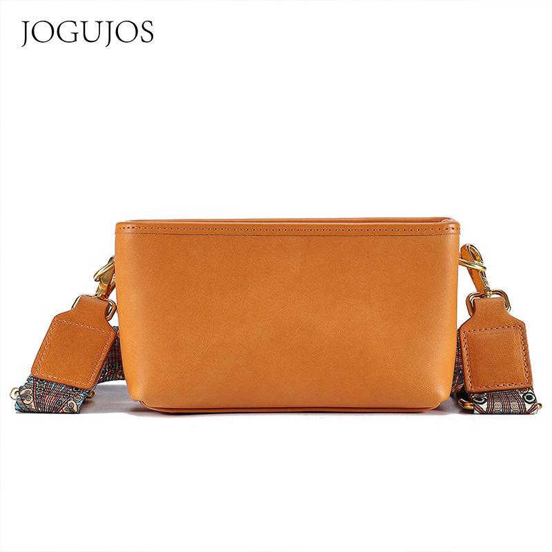 

JOGUJOS кожаная женская сумка-мессенджер, высококлассная, маленькая квадратная сумка, универсальная, простая, модная, на молнии, на плечо