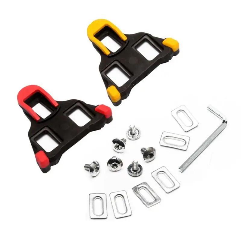 1Pcs Road Bike Pedal Cleats Spd Sl Bicycle Pedals Plate Clip Self-Locking Float Pedal Cleats Cycling Shoes Bike Accessories