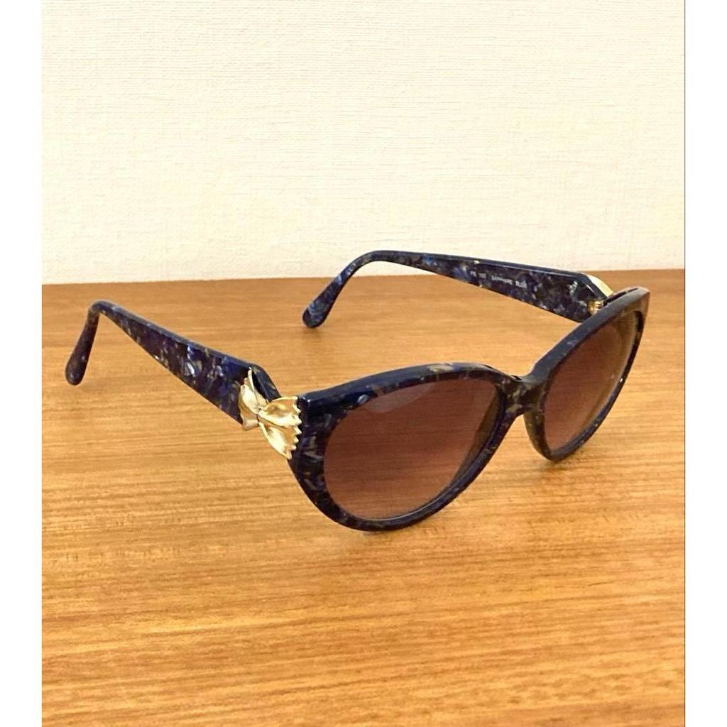 Used [Rare] FENDI Sunglasses Lapis lazuli style ribbon
