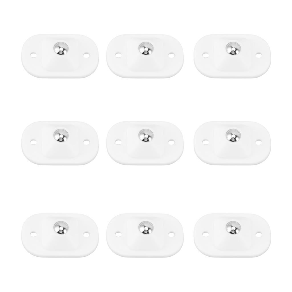 12PCS Self Adhesive Caster Wheels Mini Swivel Wheels Stainless Steel Paste Universal Wheel 360