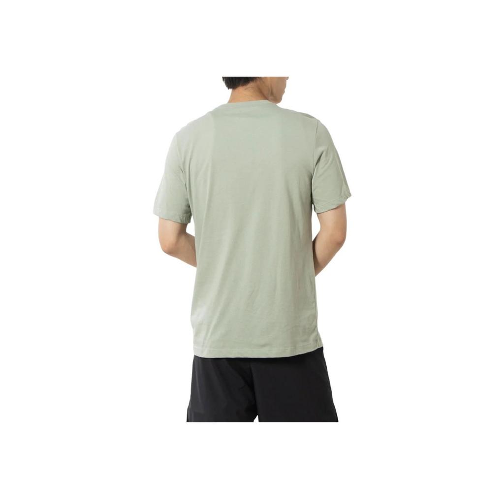 Nike Solid Soft Comfortable Casual Short Sleeve T-Shirt Men Tops Grass-Green AR4999-371