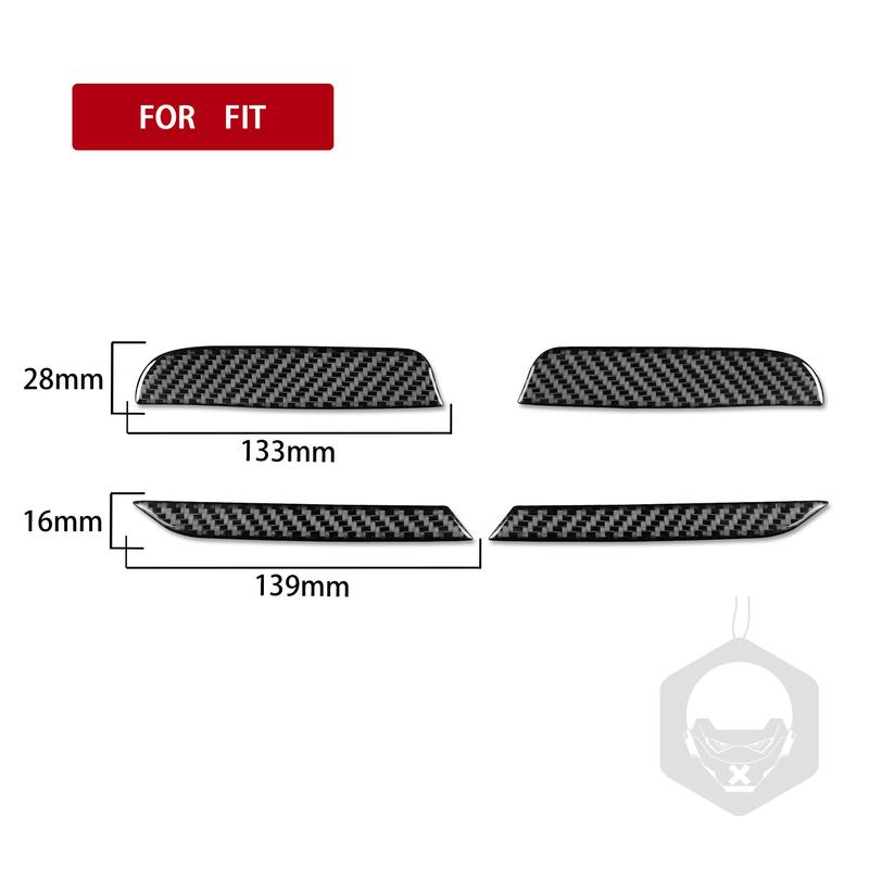 Real Carbon Fiber Car Accessories A-pillar Side Panel Decorative Trim Cover Soft Sticker For Honda Fit /Jazz GR9 2024 2025