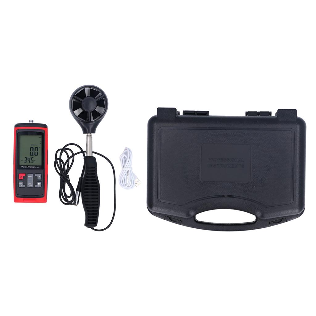 Wind Speed Temperature Gauge High Accuracy Handheld Digital Air Flow Velocity Meter for Sea Operation