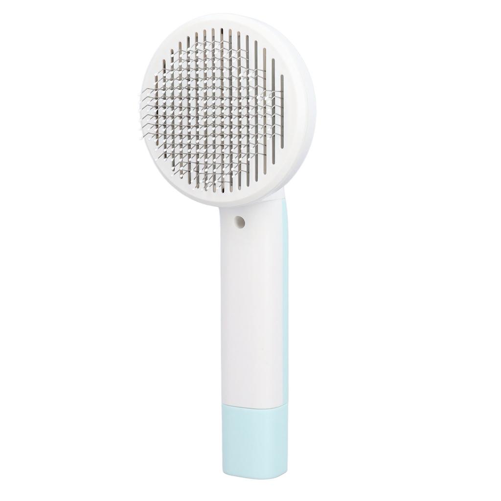 Pet Slicker Brush 2 in 1 Detangling Self Cleaning Floating Hair Removal Pet Grooming Comb with Nail Grinder for Cat